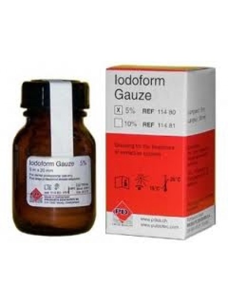 Iodoform Gauze - бинт йодоформный 5м х 20 мм